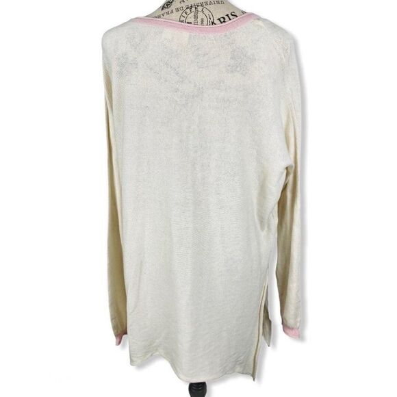 Cloth by Design cotton scoop neck oversized beige - Picture 3 of 5